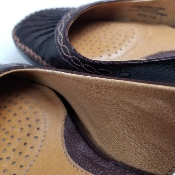 Nurture Brown Leather Sienna Sling Back 1" Heel Excellent! 6 1/2 M0 - Picture 6 of 7